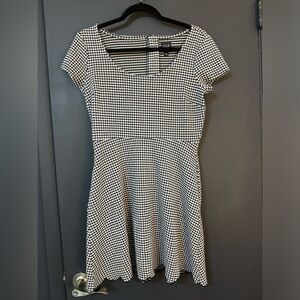 GAP Fit and Flare gingham dress